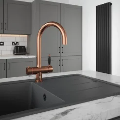 The Tap Factory Shaker Boiling Water Kitchen Mixer with Filtered Cold Drinking Water & Coloured Spout