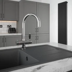 The Tap Factory Shaker Boiling Water Kitchen Mixer with Filtered Cold Drinking Water & Coloured Spout