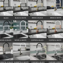 The Tap Factory Vibrance Shaker Mono Pull Out Spray Kitchen Mixer Tap