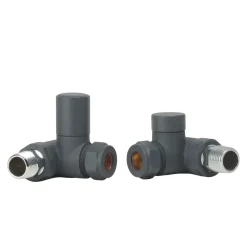 Toasty Anthracite Dual Fuel Corner Radiator Valves