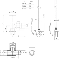 Toasty Anthracite Dual Fuel Kit With Digital Element, Valves And T-Piece