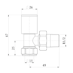 Toasty Anthracite Round Manual Valve