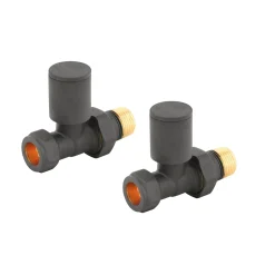 Toasty Anthracite Round Manual Valve