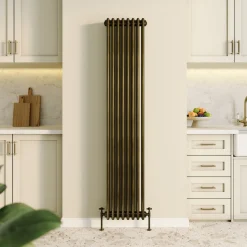 Toasty Ardleigh Antique Brass Vertical Column Radiator