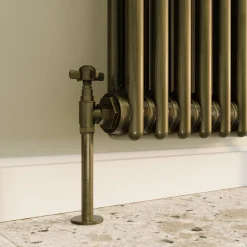 Toasty Ardleigh Antique Brass Vertical Column Radiator