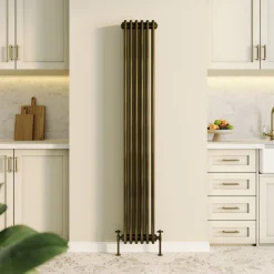 Toasty Ardleigh Antique Brass Vertical Column Radiator