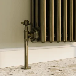 Toasty Ardleigh Antique Brass Vertical Column Radiator