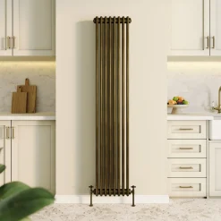 Toasty Ardleigh Antique Brass Vertical Column Radiator