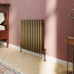 Toasty Ardleigh Antique Brass Horizontal Column Radiator