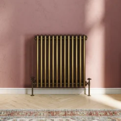 Toasty Ardleigh Antique Brass Horizontal Column Radiator
