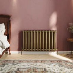 Toasty Ardleigh Antique Brass Horizontal Column Radiator