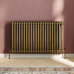 Toasty Ardleigh Antique Brass Horizontal Column Radiator