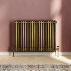 Toasty Ardleigh Antique Brass Horizontal Column Radiator
