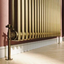 Toasty Ardleigh Antique Brass Horizontal Column Radiator