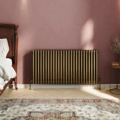 Toasty Ardleigh Antique Brass Horizontal Column Radiator