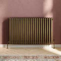 Toasty Ardleigh Antique Brass Horizontal Column Radiator