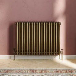Toasty Ardleigh Antique Brass Horizontal Column Radiator