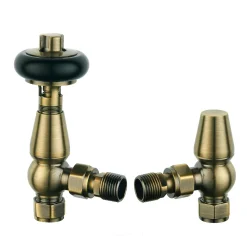 Toasty Ardleigh Antique Brass Thermostatic Radiator Valves