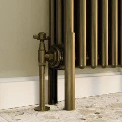 Toasty Ardleigh Antique Brass Column Radiator Feet
