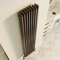 Toasty Ardleigh Antique Copper Vertical 3 Column Radiator