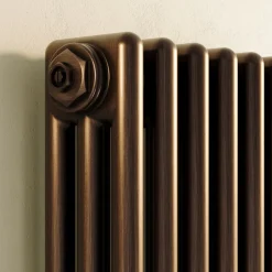 Toasty Ardleigh Antique Copper Vertical 3 Column Radiator