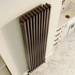 Toasty Ardleigh Antique Copper Vertical 3 Column Radiator