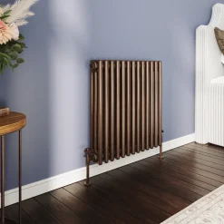 Toasty Ardleigh Antique Copper Horizontal 3 Column Radiator