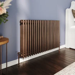 Toasty Ardleigh Antique Copper Horizontal 3 Column Radiator