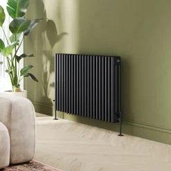 Toasty Ardleigh Matt Black Horizontal Column Radiator