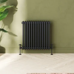 Toasty Ardleigh Matt Black Horizontal Column Radiator