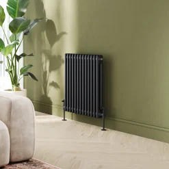 Toasty Ardleigh Matt Black Horizontal Column Radiator