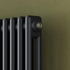 Toasty Ardleigh Matt Black Horizontal Column Radiator