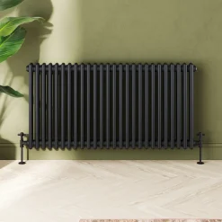 Toasty Ardleigh Matt Black Horizontal Column Radiator