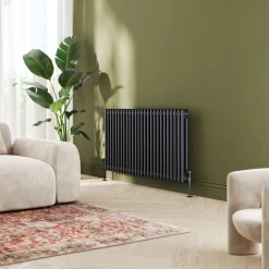 Toasty Ardleigh Matt Black Horizontal Column Radiator