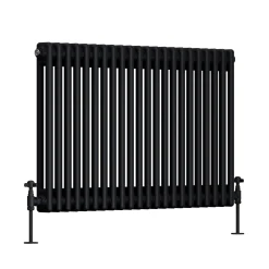 Toasty Ardleigh Matt Black Horizontal Column Radiator