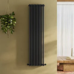 Toasty Ardleigh Matt Black Vertical Column Radiator