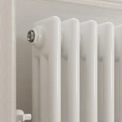 Toasty Ardleigh White Compact Horizontal 3 Column Radiator - 300mm Height