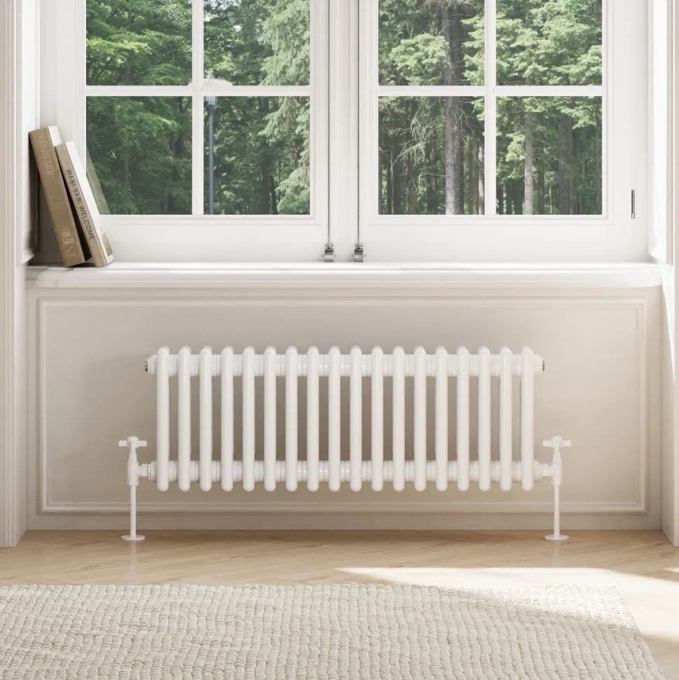 Toasty Ardleigh White Horizontal Column Radiator