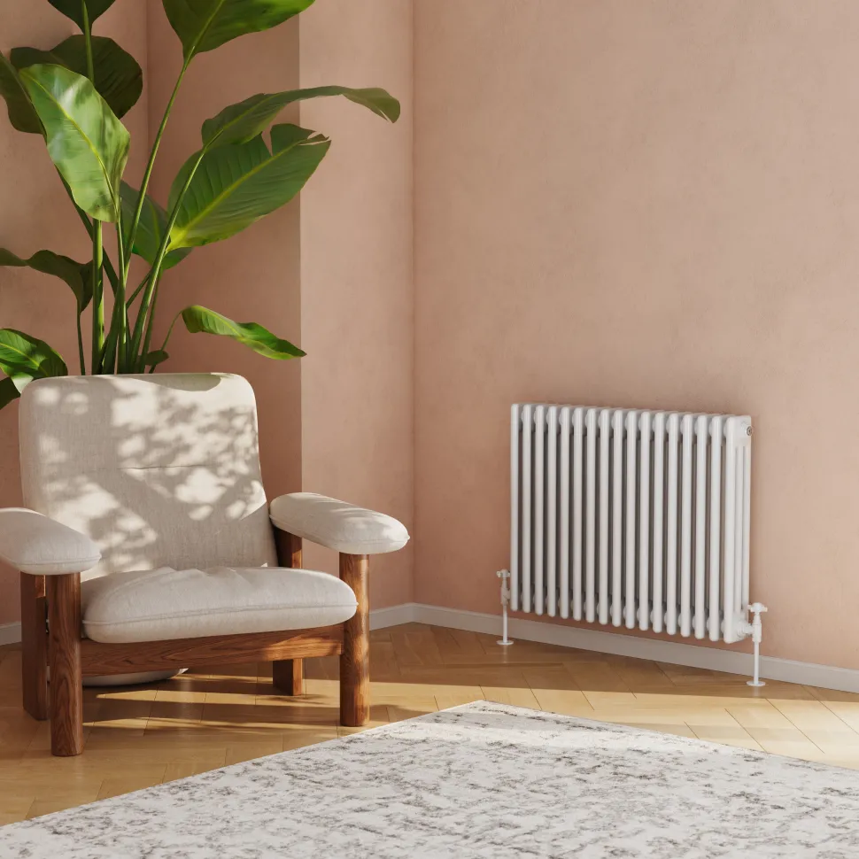 Toasty Ardleigh White Horizontal Column Radiator