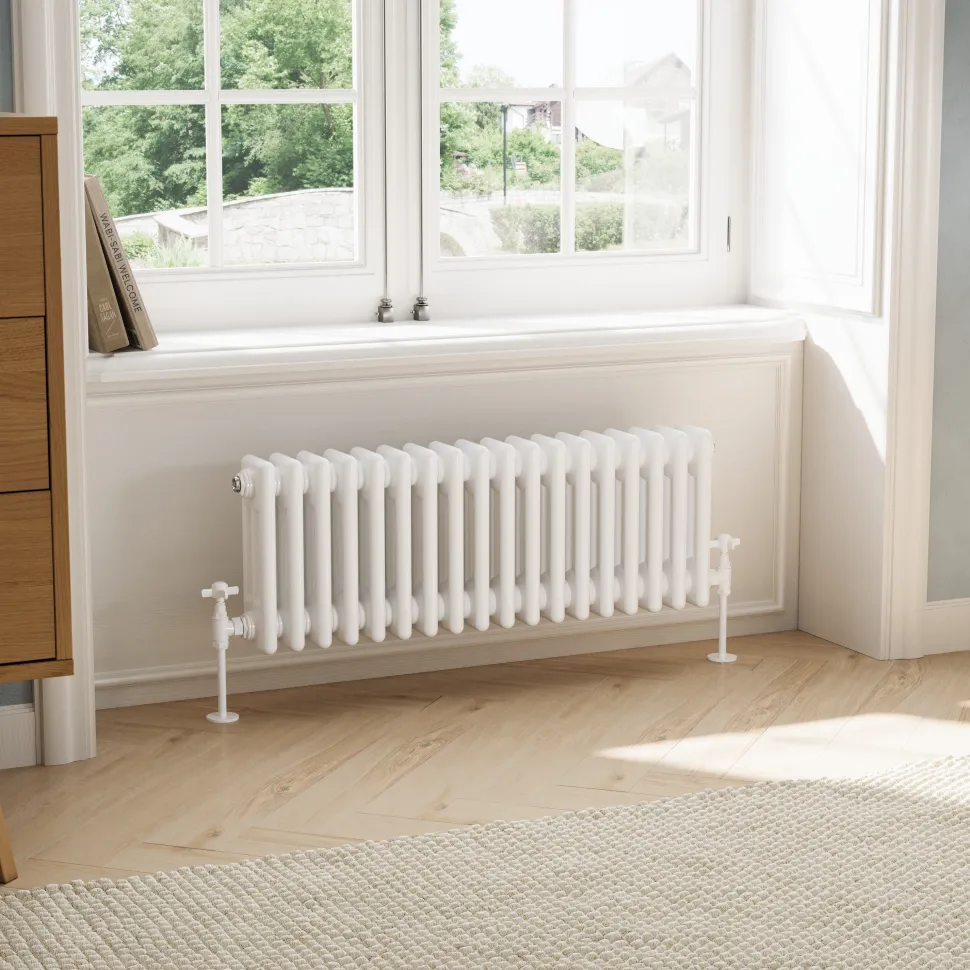Toasty Ardleigh White Horizontal Column Radiator