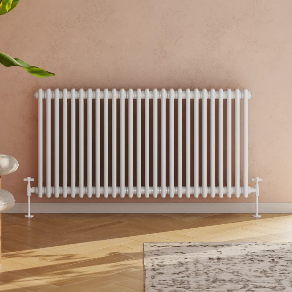 Toasty Ardleigh White Horizontal Column Radiator