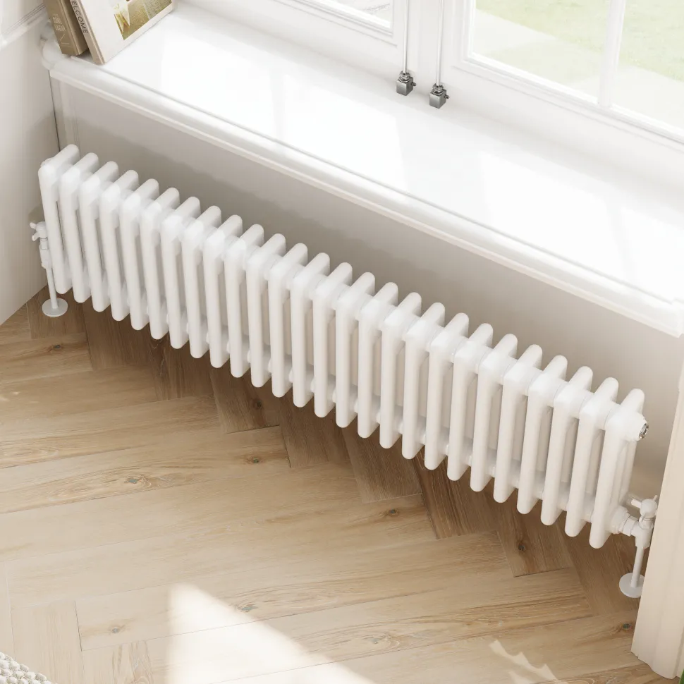 Toasty Ardleigh White Horizontal Column Radiator