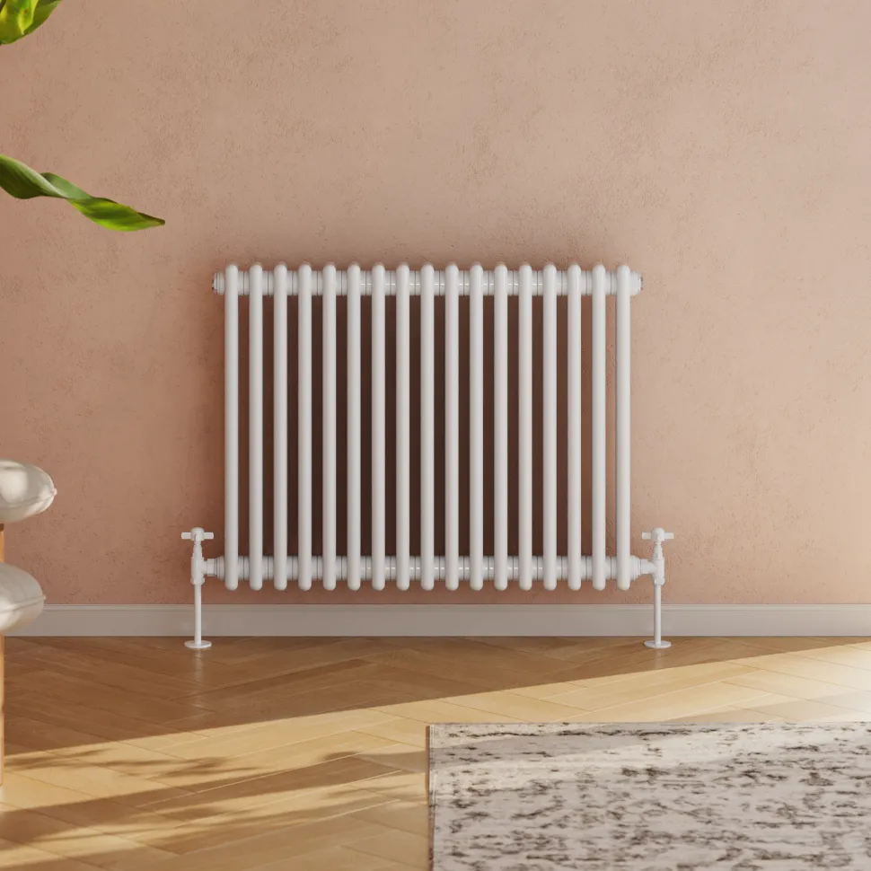 Toasty Ardleigh White Horizontal Column Radiator