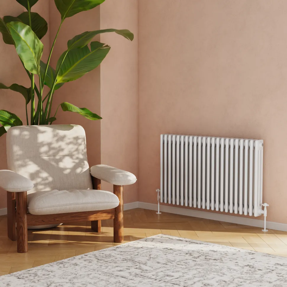 Toasty Ardleigh White Horizontal Column Radiator
