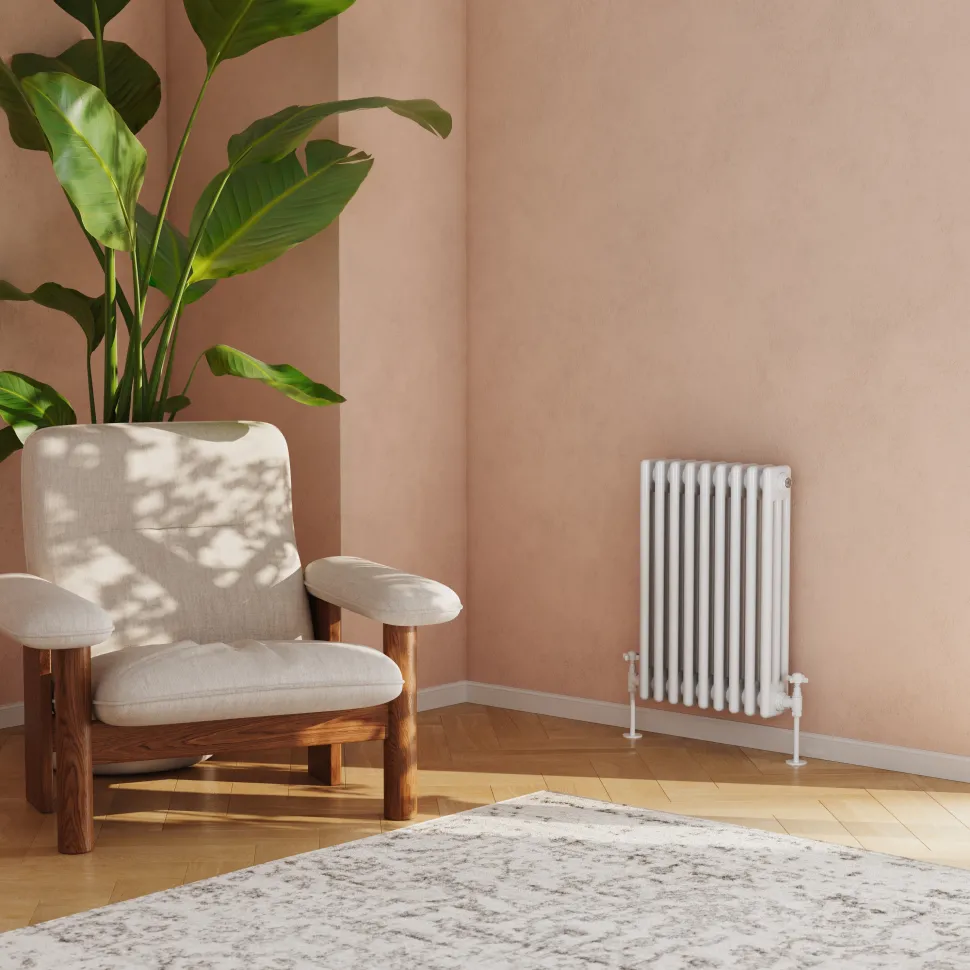 Toasty Ardleigh White Horizontal Column Radiator