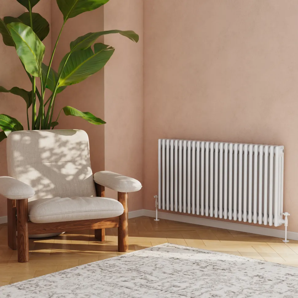 Toasty Ardleigh White Horizontal Column Radiator