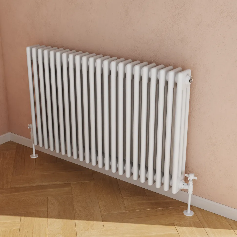 Toasty Ardleigh White Horizontal Column Radiator
