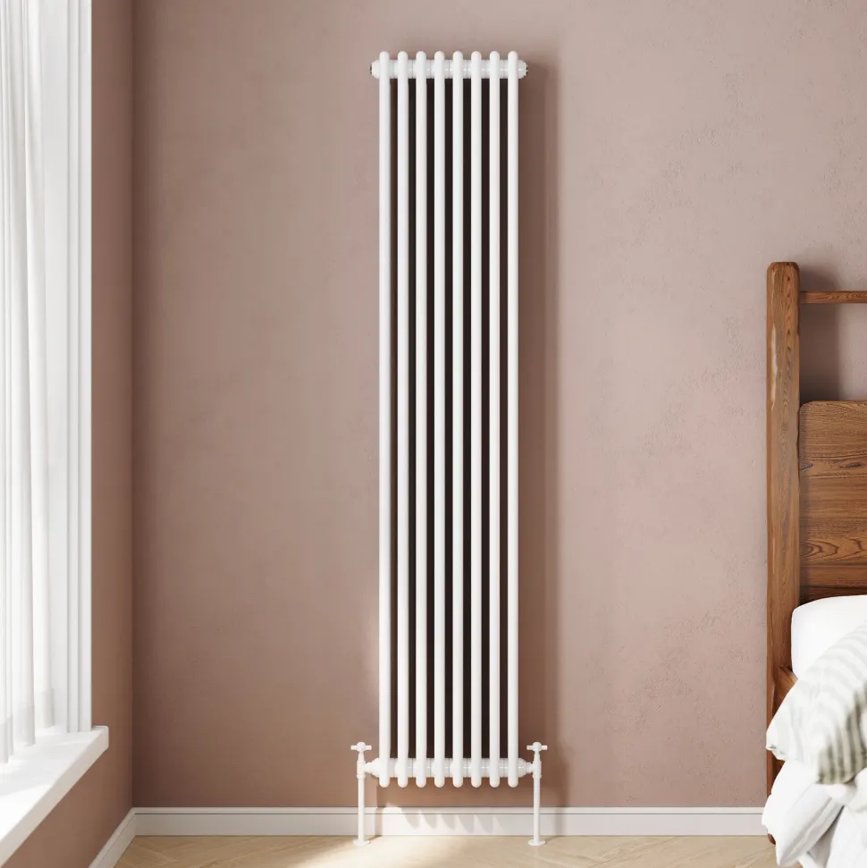 Toasty Ardleigh White Vertical Column Radiator
