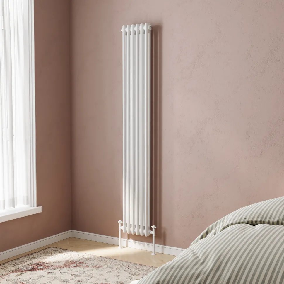 Toasty Ardleigh White Vertical Column Radiator