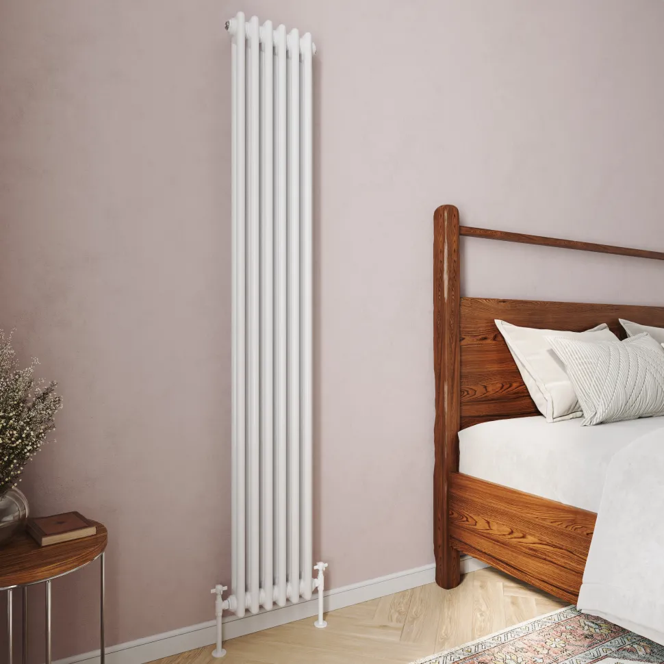 Toasty Ardleigh White Vertical Column Radiator